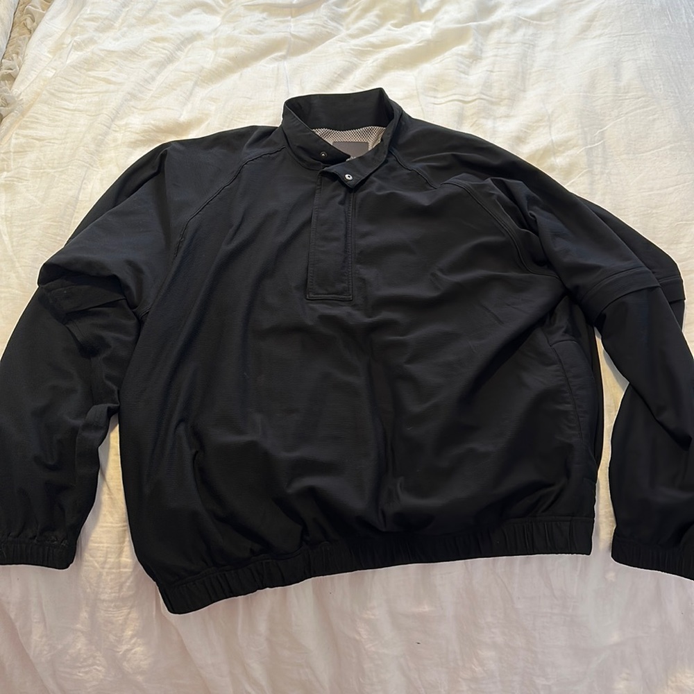 Fidra black quarter zip storm proof jacket